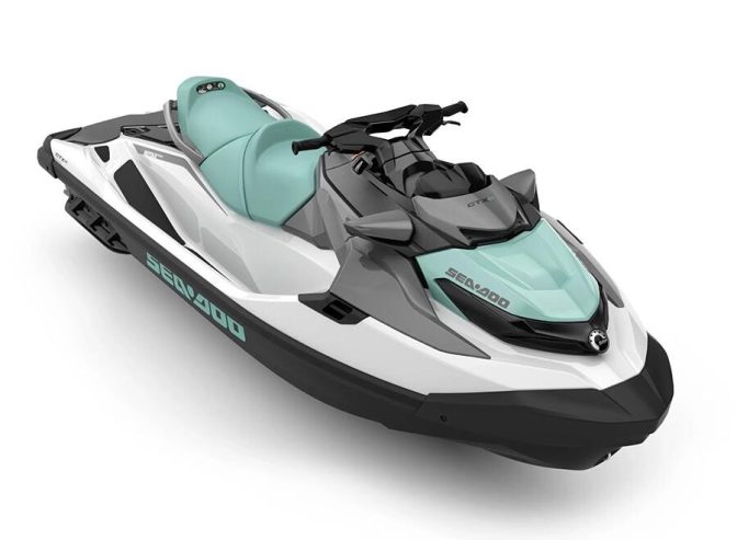 Seadoo GTX PRO 130 IBR Jet Ski / (White – Neo Mint ) (2024)