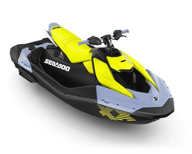 Seadoo Spark 3up Trixx 90 Jet Ski / (Vapor Blue – Neon Yellow ) (2024)