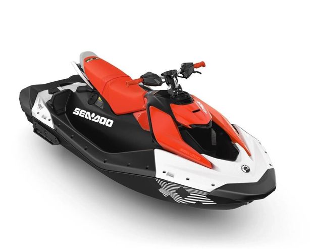 Seadoo Spark 3up Trixx 90 Jet Ski / (White – Dragon Red ) (2024)